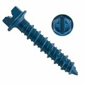 Tapcon 1/4-inch x 1-1/4-inch Climaseal Blue Slotted Hex Head Concrete Screw Anchors w/Drill Bit, 100PK 3210H